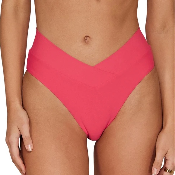 Swim Systems Other - Swim Systems Bikini Bottom Delfina V-Front - B325 - Watermelon warm NEW SIZE XS